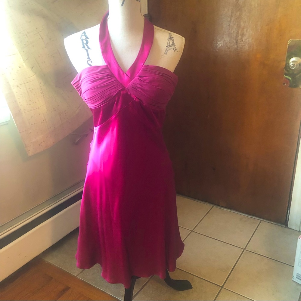 Max&Cleo Valentines Party Cocktail Dress Womens SZ 2 Fit & Flare Dress Raspberry
